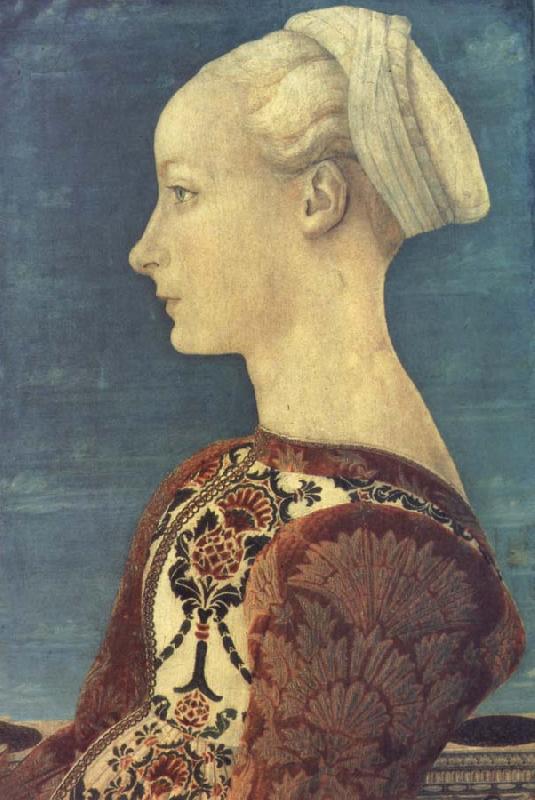 DOMENICO VENEZIANO Bildnis einer vornehmen jungen Frau oil painting image